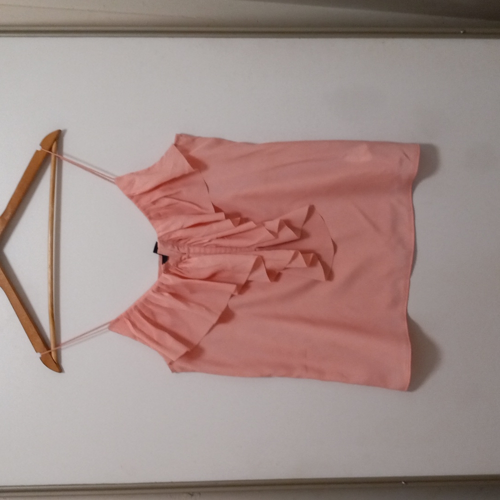 H&M Pink Ruffle shirt - Picture 1 of 3